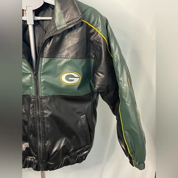 Green Bay Packers NFL Football Varsity Sports Bomber Jacket Youth Large 14/16 - Picture 4 of 12